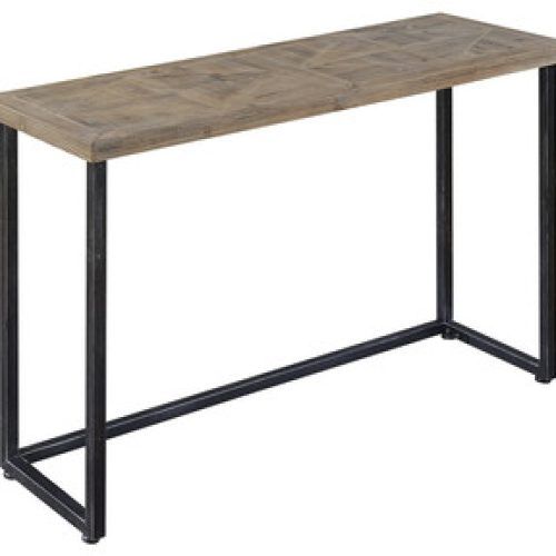 Natural And Black Console Tables (Photo 4 of 20)