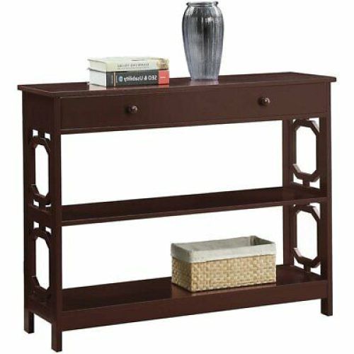 Black Wood Storage Console Tables (Photo 1 of 20)