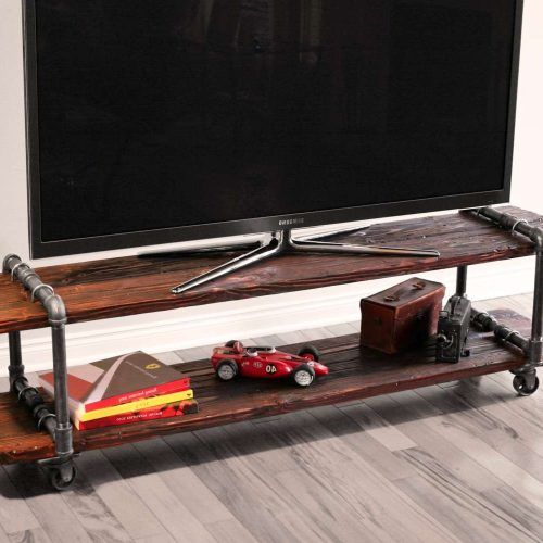 Wooden Tv Stands With Wheels (Photo 14 of 15)