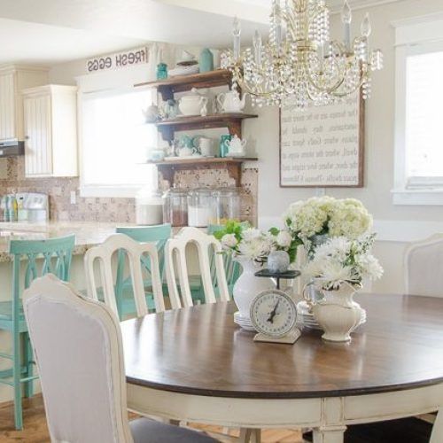 Shabby Chic Cream Dining Tables And Chairs (Photo 5 of 20)