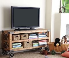 The 15 Best Collection of Wooden Tv Stands with Wheels