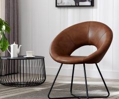20 Ideas of Coomer Faux Leather Barrel Chairs