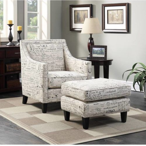 Alexander Cotton Blend Armchairs And Ottoman (Photo 12 of 20)