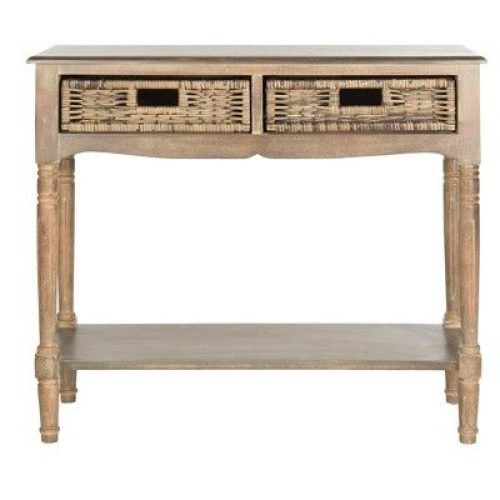 Natural Wood Console Tables (Photo 4 of 20)