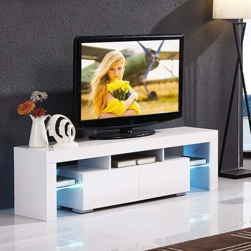 Miami 200 Modern 79" Tv Stands High Gloss Front (Photo 15 of 17)