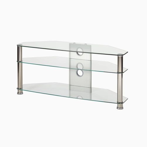 Conrad Metal/Glass Corner Tv Stands (Photo 16 of 20)