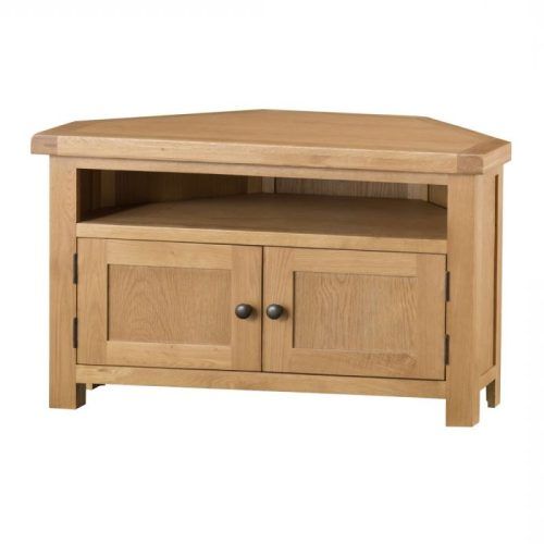 Sidmouth Oak Corner Tv Stands (Photo 14 of 20)