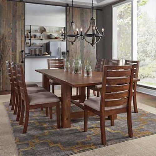 Laurent 7 Piece Rectangle Dining Sets With Wood Chairs (Photo 11 of 20)