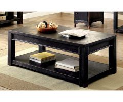 20 Inspirations Cosbin Rustic Bold Antique Black Coffee Tables