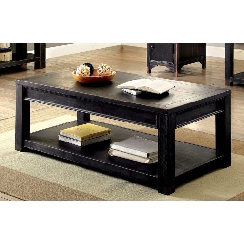 Cosbin Rustic Bold Antique Black Coffee Tables (Photo 1 of 20)