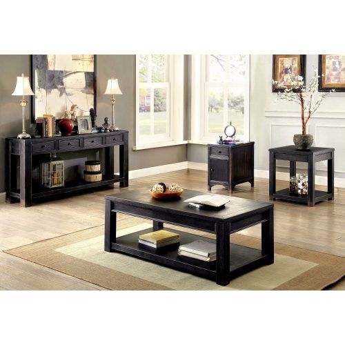 Cosbin Rustic Bold Antique Black Coffee Tables (Photo 2 of 20)