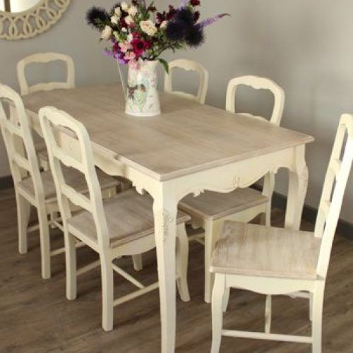 Shabby Chic Cream Dining Tables And Chairs (Photo 4 of 20)