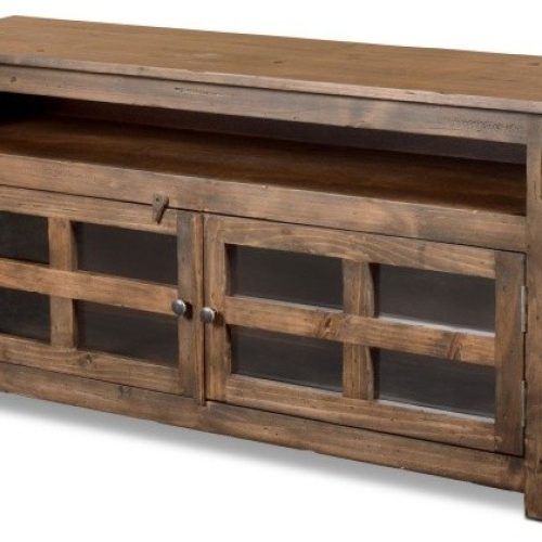 Rustic Country Tv Stands In Weathered Pine Finish (Photo 15 of 20)