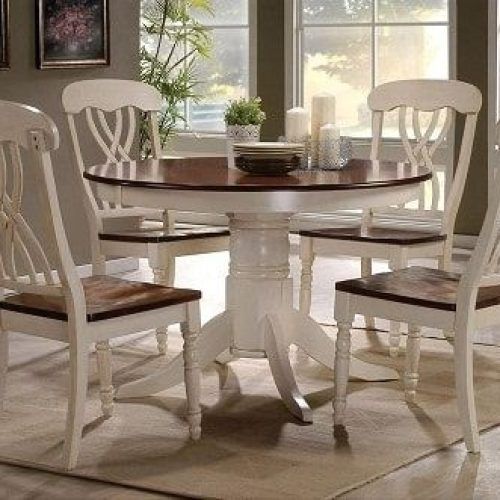 Craftsman 5 Piece Round Dining Sets With Side Chairs (Photo 2 of 20)