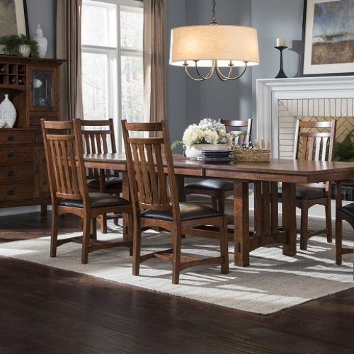 Craftsman 7 Piece Rectangle Extension Dining Sets With Arm & Side Chairs (Photo 12 of 20)