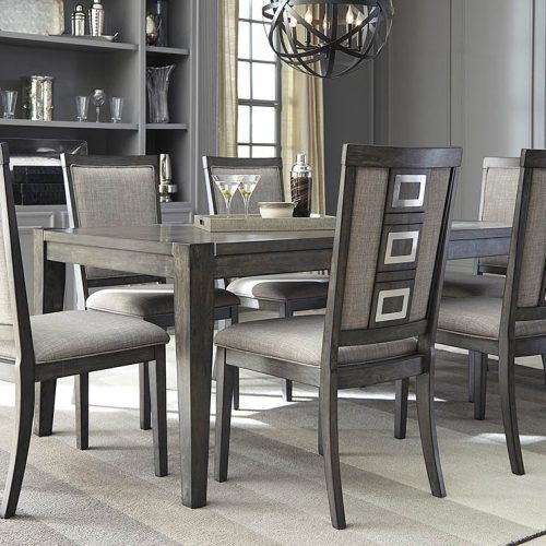 Craftsman 7 Piece Rectangle Extension Dining Sets With Uph Side Chairs (Photo 1 of 20)