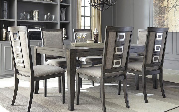 Top 20 of Craftsman 7 Piece Rectangle Extension Dining Sets with Uph Side Chairs
