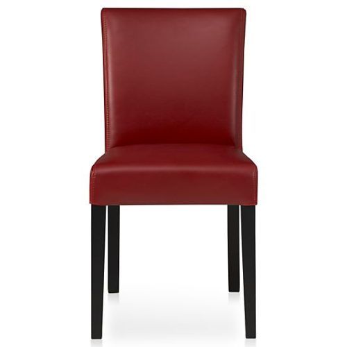 Red Leather Dining Chairs (Photo 7 of 20)