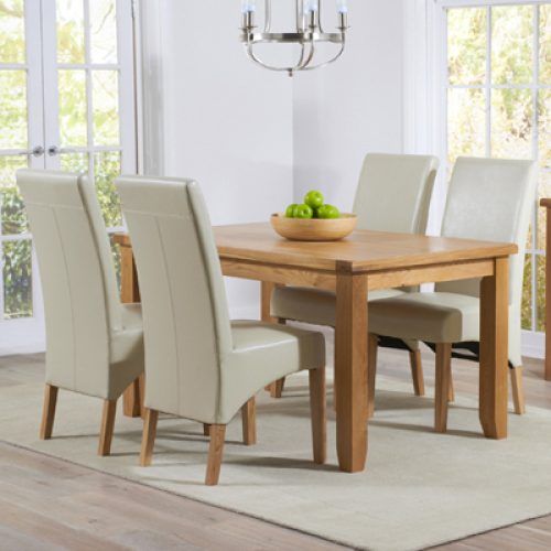 Cream And Wood Dining Tables (Photo 16 of 20)