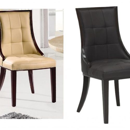 Cream Leather Dining Chairs (Photo 18 of 20)