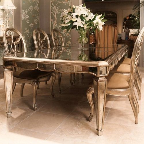 Antique Mirror Dining Tables (Photo 3 of 20)