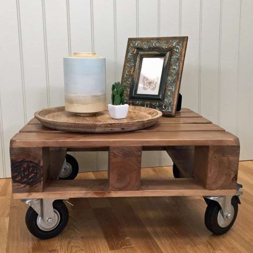 Rustic Coffee Table With Wheels (Photo 16 of 20)