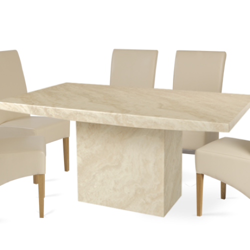 Marble Effect Dining Tables And Chairs (Photo 3 of 20)