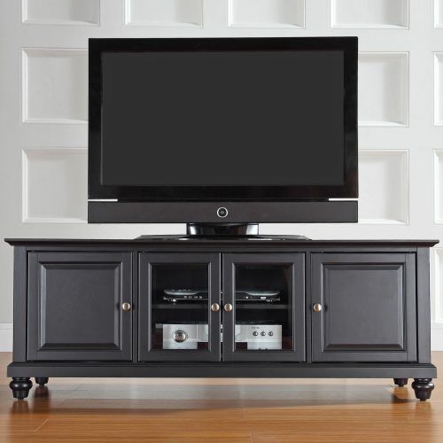 Space Saving Black Tall Tv Stands With Glass Base (Photo 18 of 20)