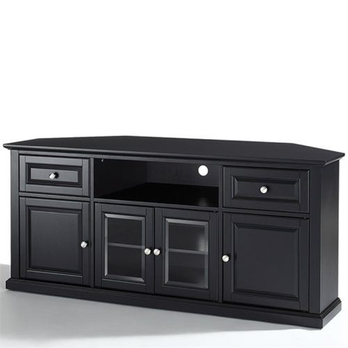 Corner Tv Stands For Tvs Up To 43" Black (Photo 17 of 20)