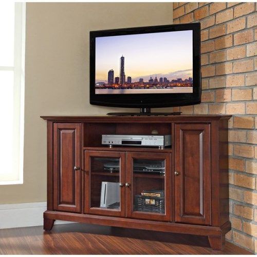 Corner Tv Stands For Tvs Up To 48" Mahogany (Photo 6 of 20)