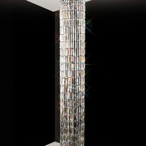 Chrome Crystal Tower Floor Lamps (Photo 5 of 20)