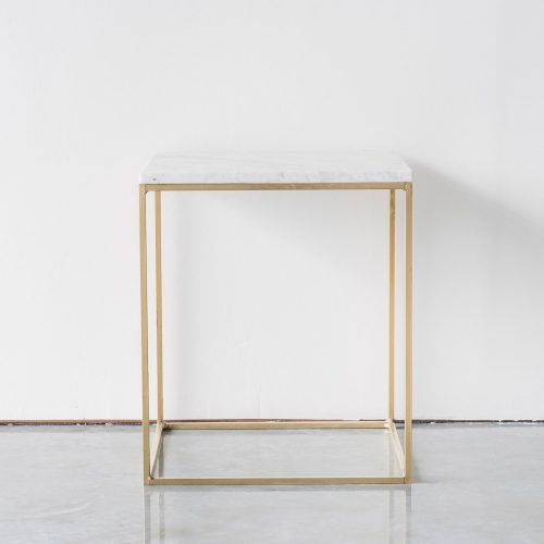 Brass Iron Cube Tables (Photo 9 of 20)