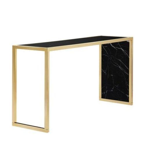 Black Metal And Marble Console Tables (Photo 5 of 20)