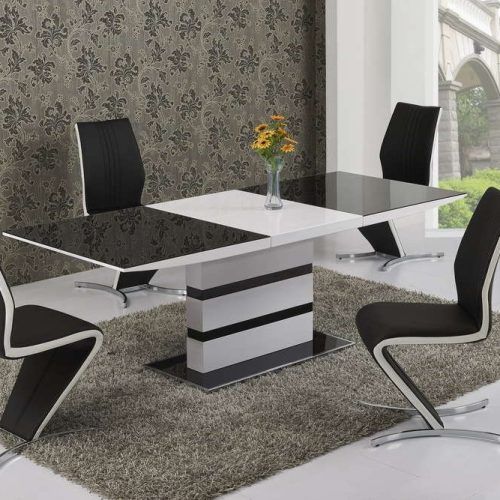 Black Gloss Dining Tables And 6 Chairs (Photo 18 of 20)