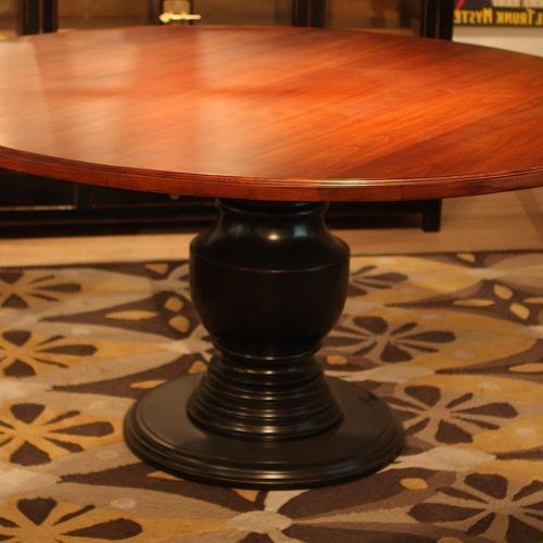 Gaspard Extendable Maple Solid Wood Pedestal Dining Tables (Photo 11 of 20)