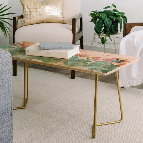 Cacti Brass Coffee Tables (Photo 7 of 20)