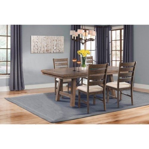Caden 7 Piece Dining Sets With Upholstered Side Chair (Photo 6 of 20)