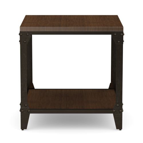 Carbon Loft Fischer Brown Solid Birch And Iron Rustic Coffee Tables (Photo 8 of 20)