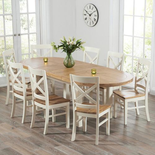 Cream And Oak Dining Tables (Photo 2 of 20)