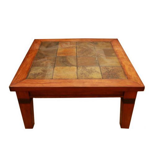 Copper Grove Ixia Rustic Oak And Slate Tile Coffee Tables (Photo 16 of 20)