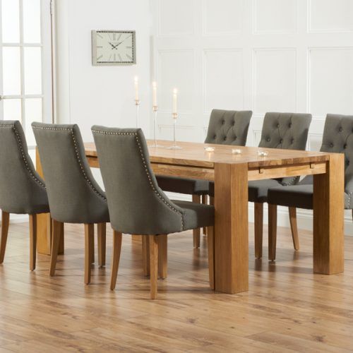 Dining Tables And Fabric Chairs (Photo 3 of 20)