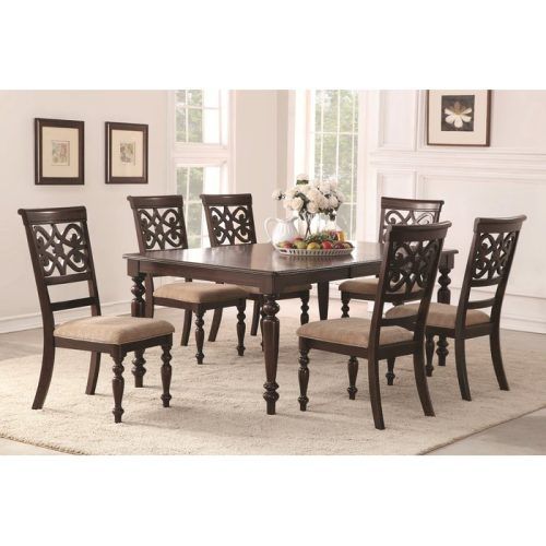 Laconia 7 Pieces Solid Wood Dining Sets (Set Of 7) (Photo 1 of 20)