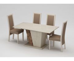 20 Collection of Marble Effect Dining Tables and Chairs