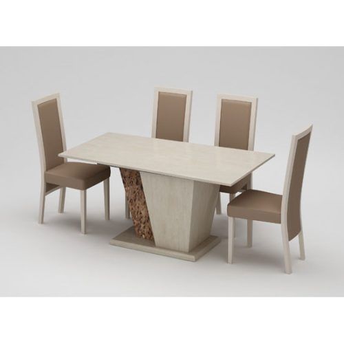 Marble Effect Dining Tables And Chairs (Photo 1 of 20)