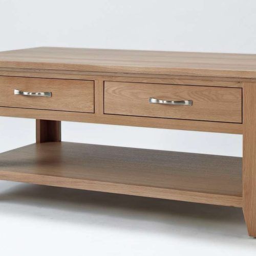 Oak Coffee Table With Drawers (Photo 12 of 20)