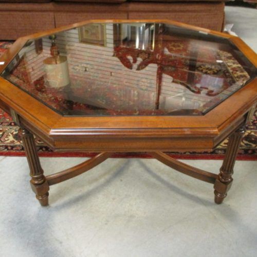 Octagon Glass Top Coffee Tables (Photo 9 of 20)