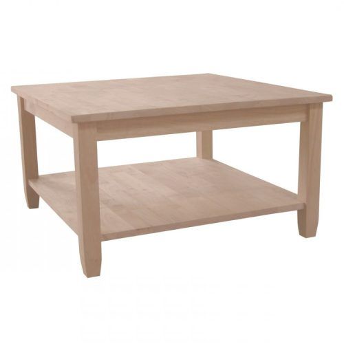 Paris Natural Wood And Iron 30-Inch Square Coffee Tables (Photo 14 of 20)