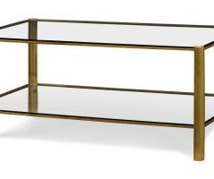 20 The Best Rectangular Coffee Tables with Brass Legs