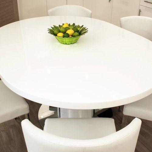 White Round Extendable Dining Tables (Photo 1 of 20)