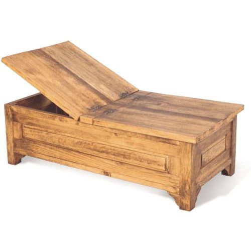 Solid Oak Coffee Table With Storage (Photo 4 of 20)